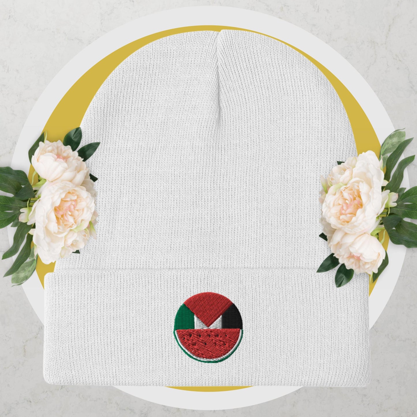 Palestinian Resistance Embroidered Beanie - 100% Proceeds to benefit the PCRF