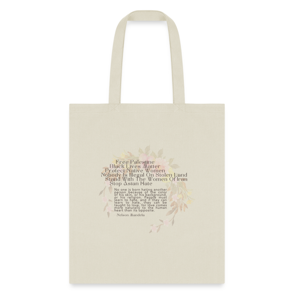 Love Comes Naturally Tote Bag - natural