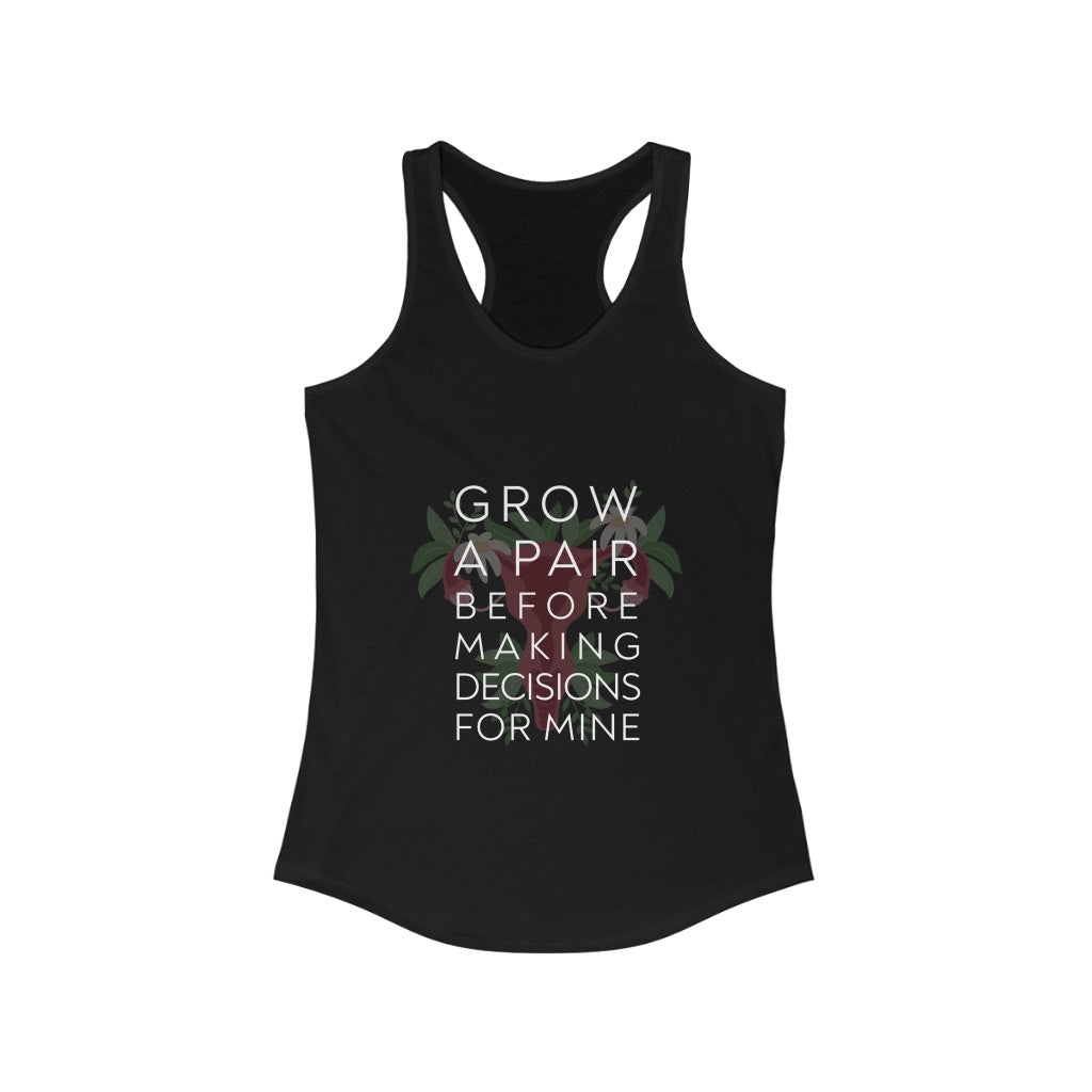 Grow A Pair Women's Ideal Racerback Tank